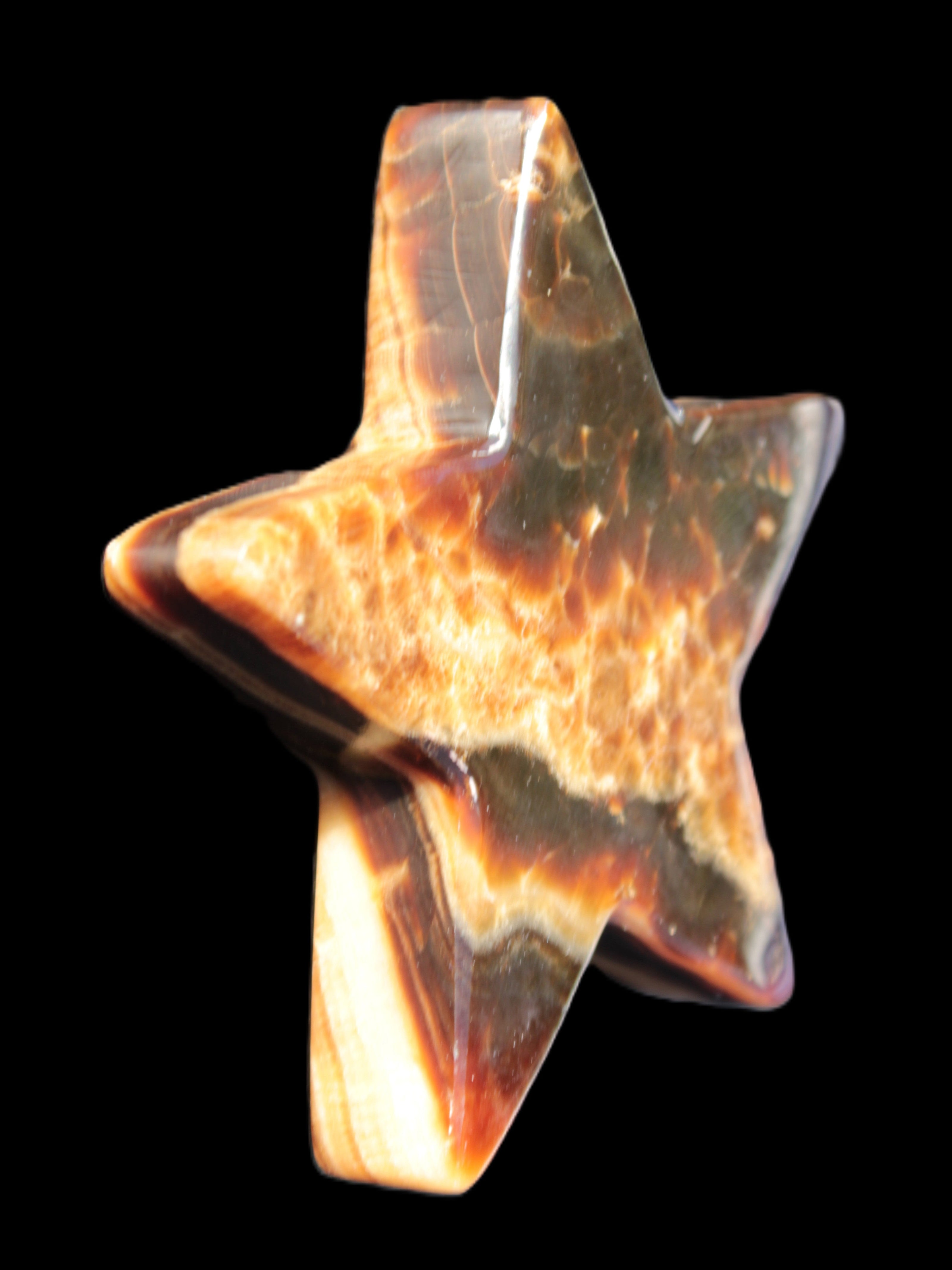 Chocolate Calcite Star 105*19mm 244g Rocks and Things Store
