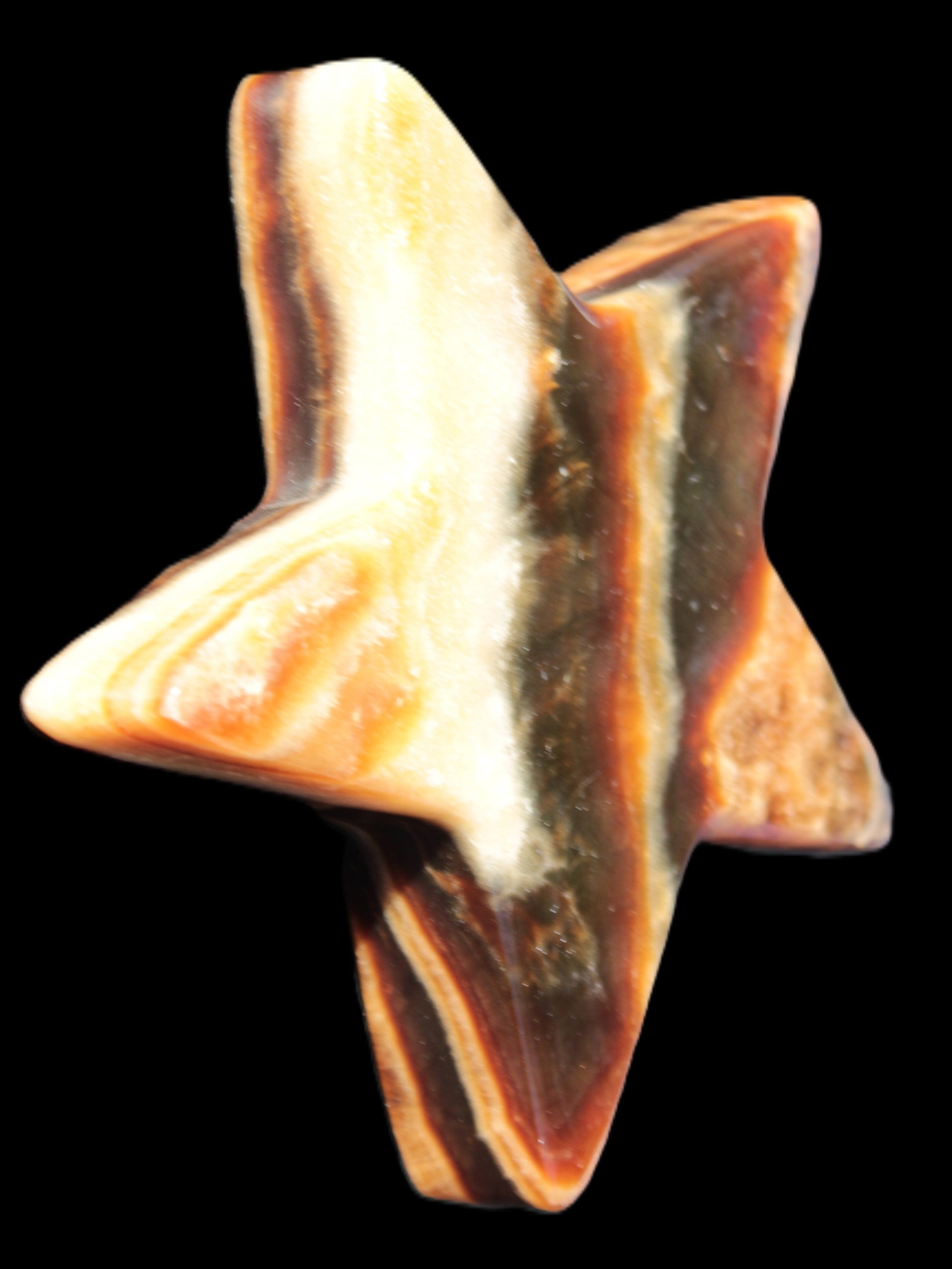 Chocolate Calcite Star 105*19mm 244g Rocks and Things Store