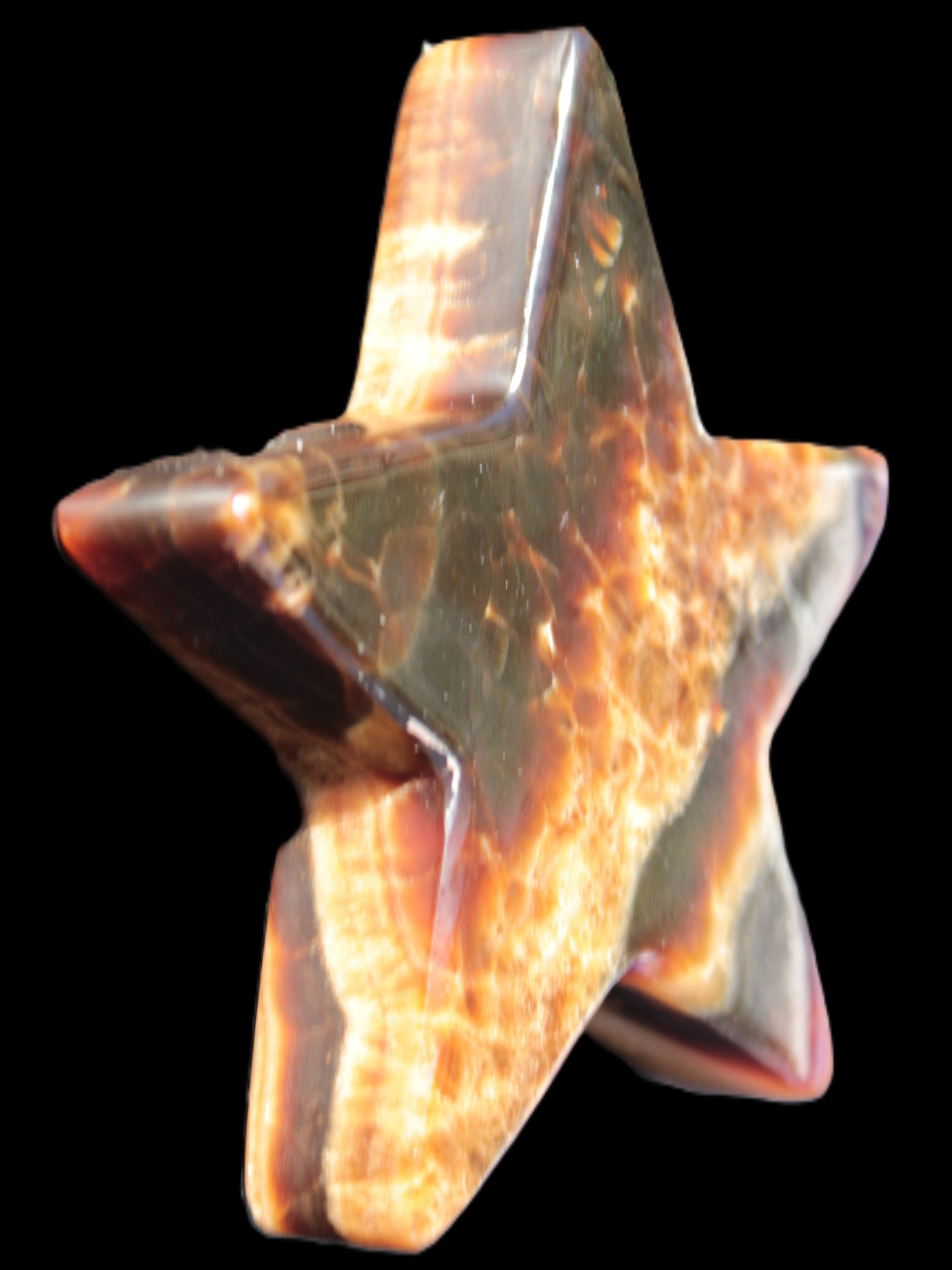 Chocolate Calcite Star 105*19mm 244g Rocks and Things Store