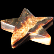 Chocolate Calcite Star 105*19mm 244g Rocks and Things Store
