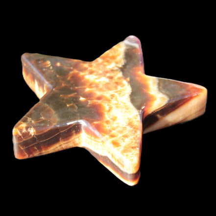Chocolate Calcite Star 105*19mm 244g Rocks and Things Store