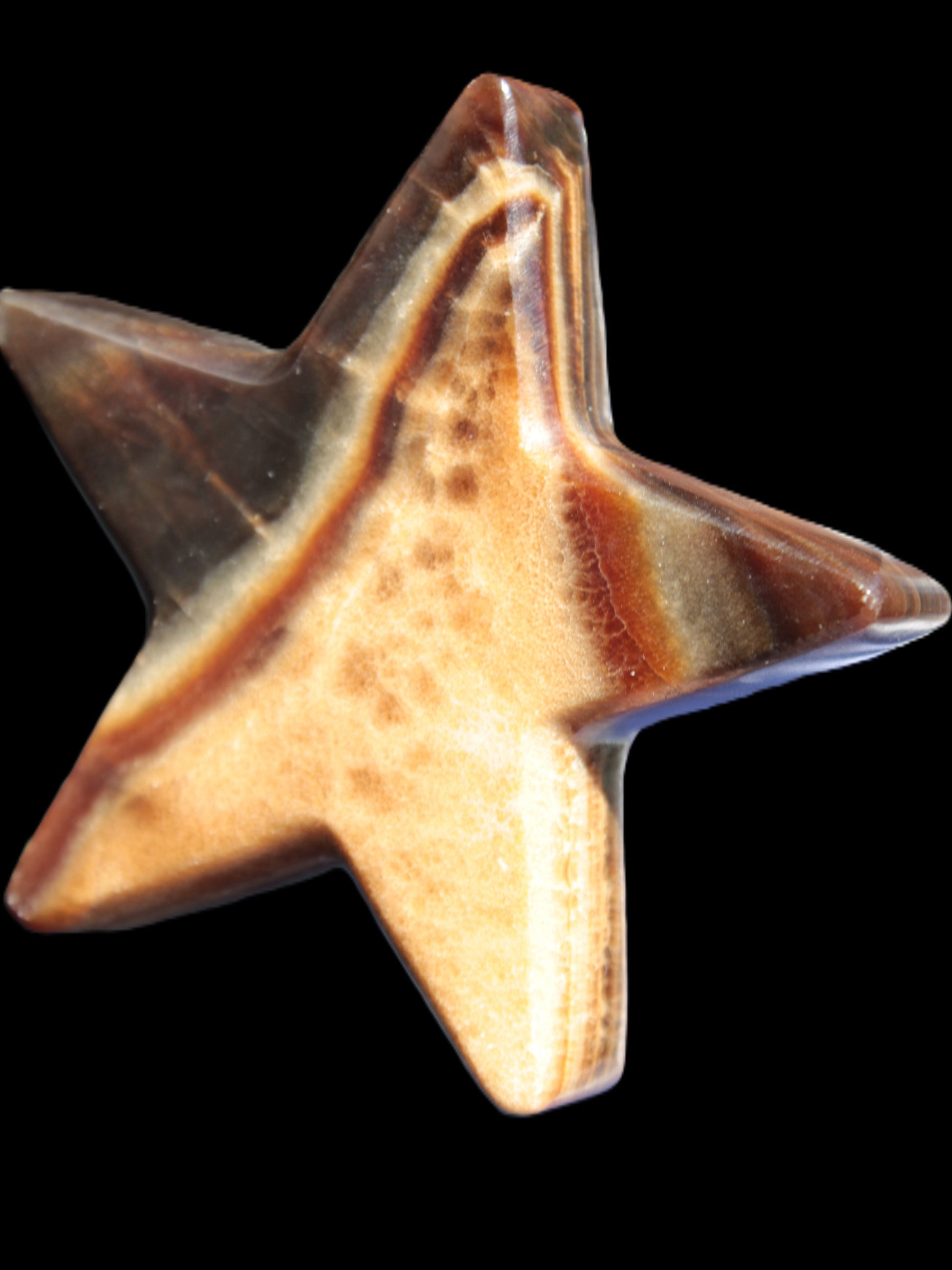 Chocolate Calcite Star 103*17mm 232.4g Rocks and Things Store
