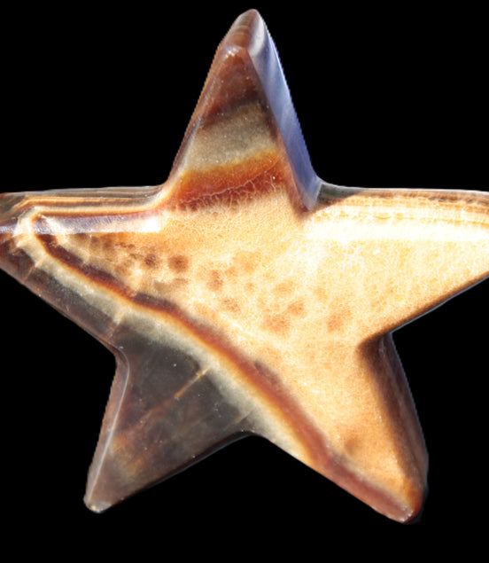 Chocolate Calcite Star 103*17mm 232.4g Rocks and Things Store