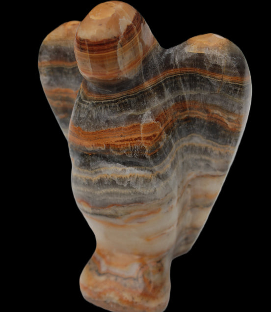 Bumblebee Calcite hand-carved Angel 179g Rocks and Things