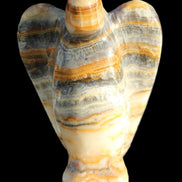 Bumblebee Calcite hand-carved Angel 179g Rocks and Things