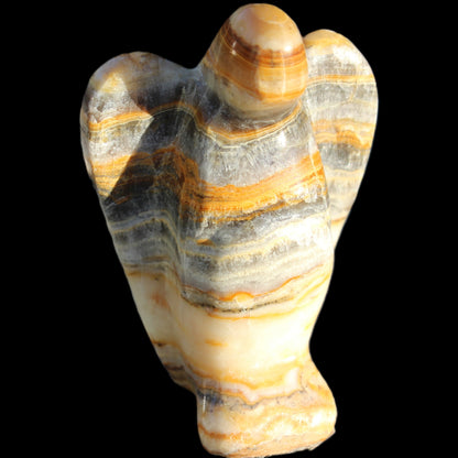 Bumblebee Calcite hand-carved Angel 179g Rocks and Things