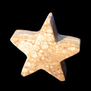 Chocolate Calcite Star 64*21mm 112.2g in bright sunshine -  Rocks and Things Store