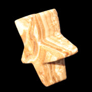 Chocolate Calcite Star 64*21mm 112.2g in bright sunshine - Rocks and Things Store