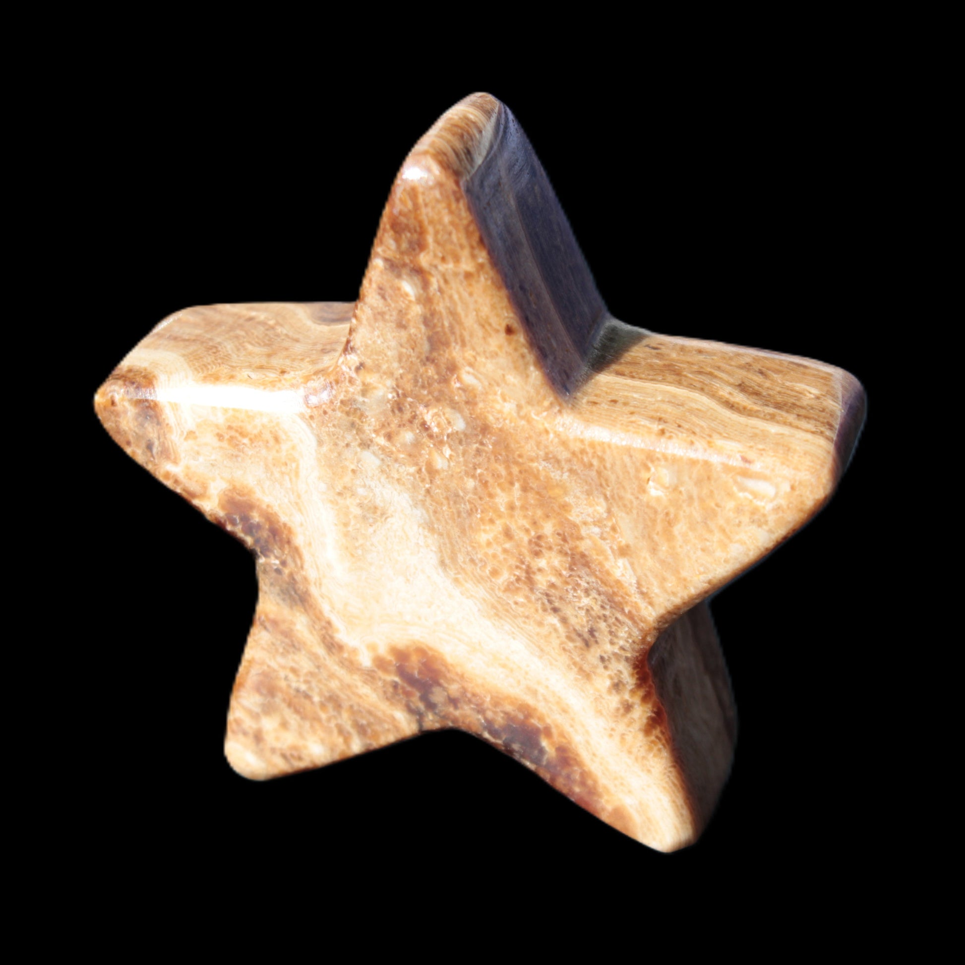 Chocolate Calcite Star 65*18mm 107.2g Rocks and Things Store