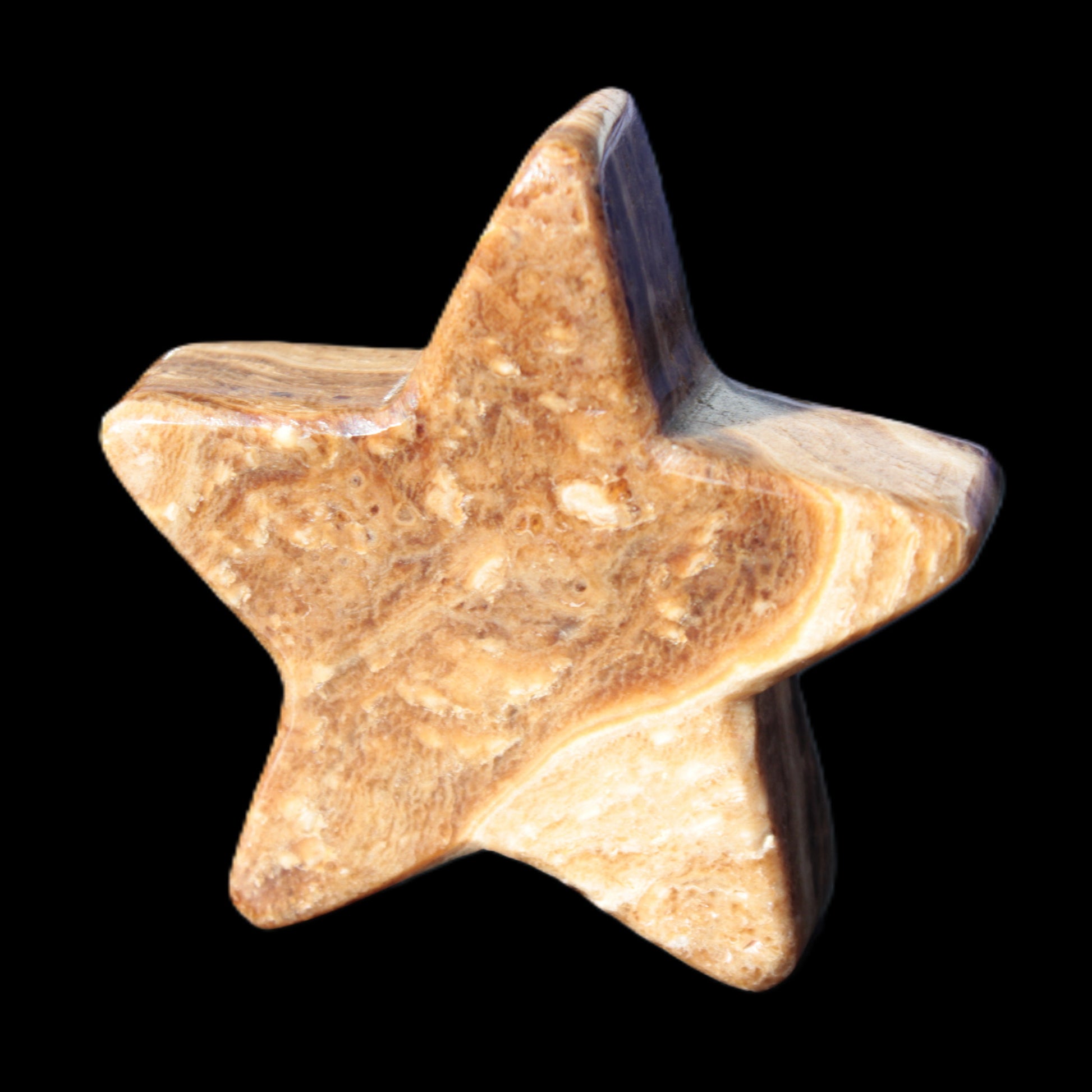 Chocolate Calcite Star 65*18mm 107.2g Rocks and Things Store