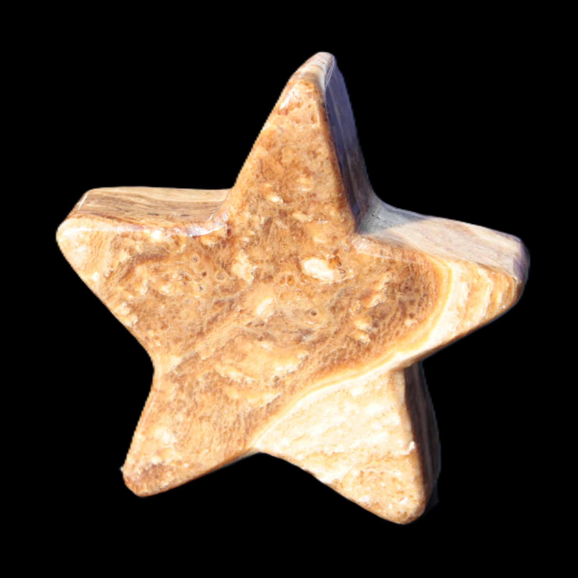 Chocolate Calcite Star 65*18mm 107.2g Rocks and Things Store