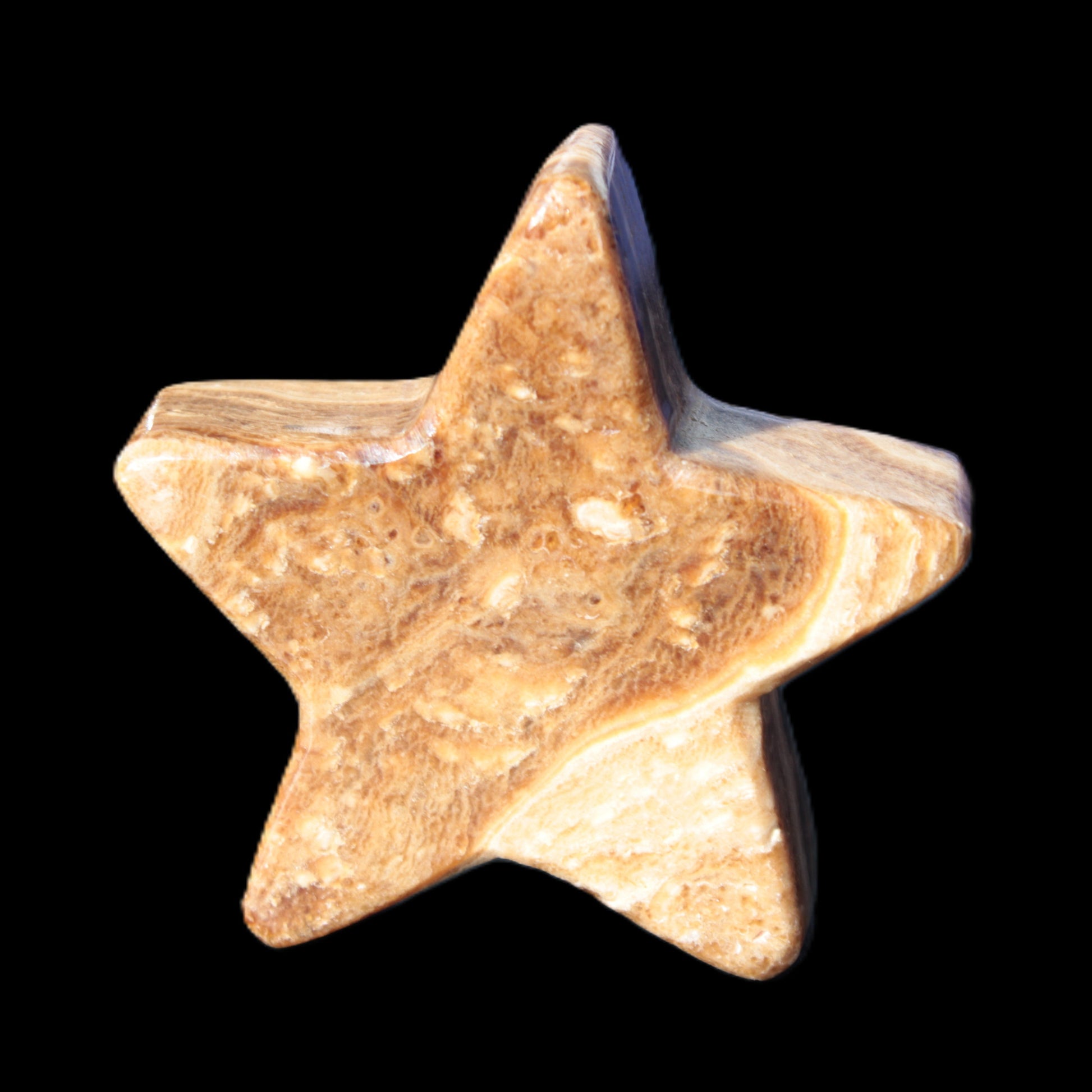 Chocolate Calcite Star 65*18mm 107.2g Rocks and Things Store