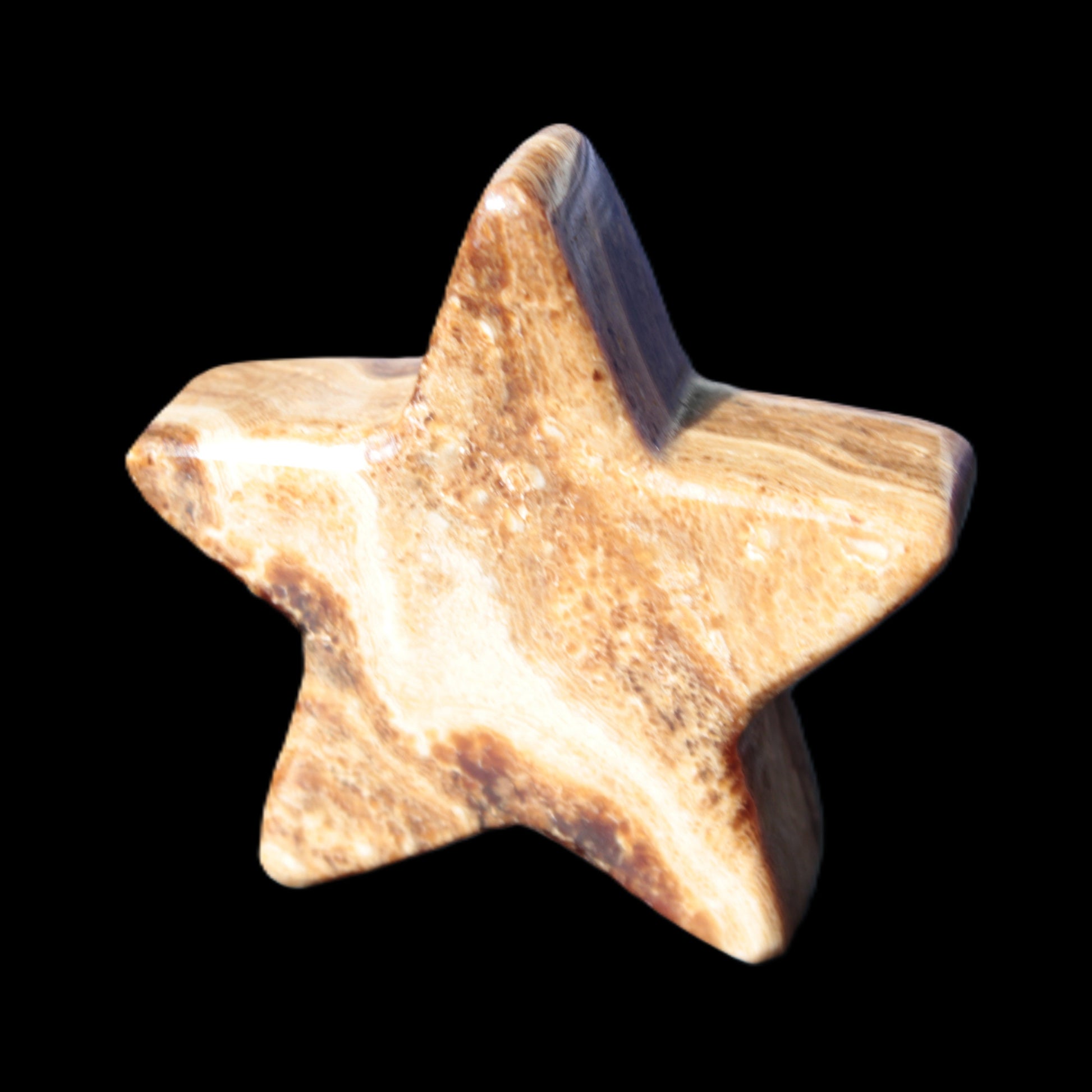 Chocolate Calcite Star 65*18mm 107.2g Rocks and Things Store