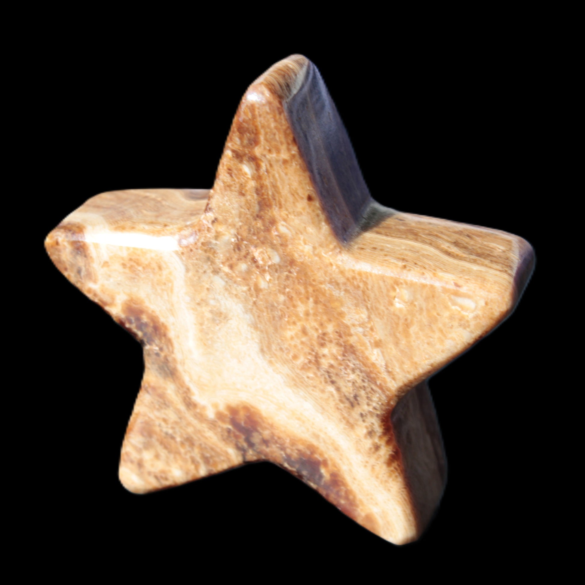 Chocolate Calcite Star 65*18mm 107.2g Rocks and Things Store