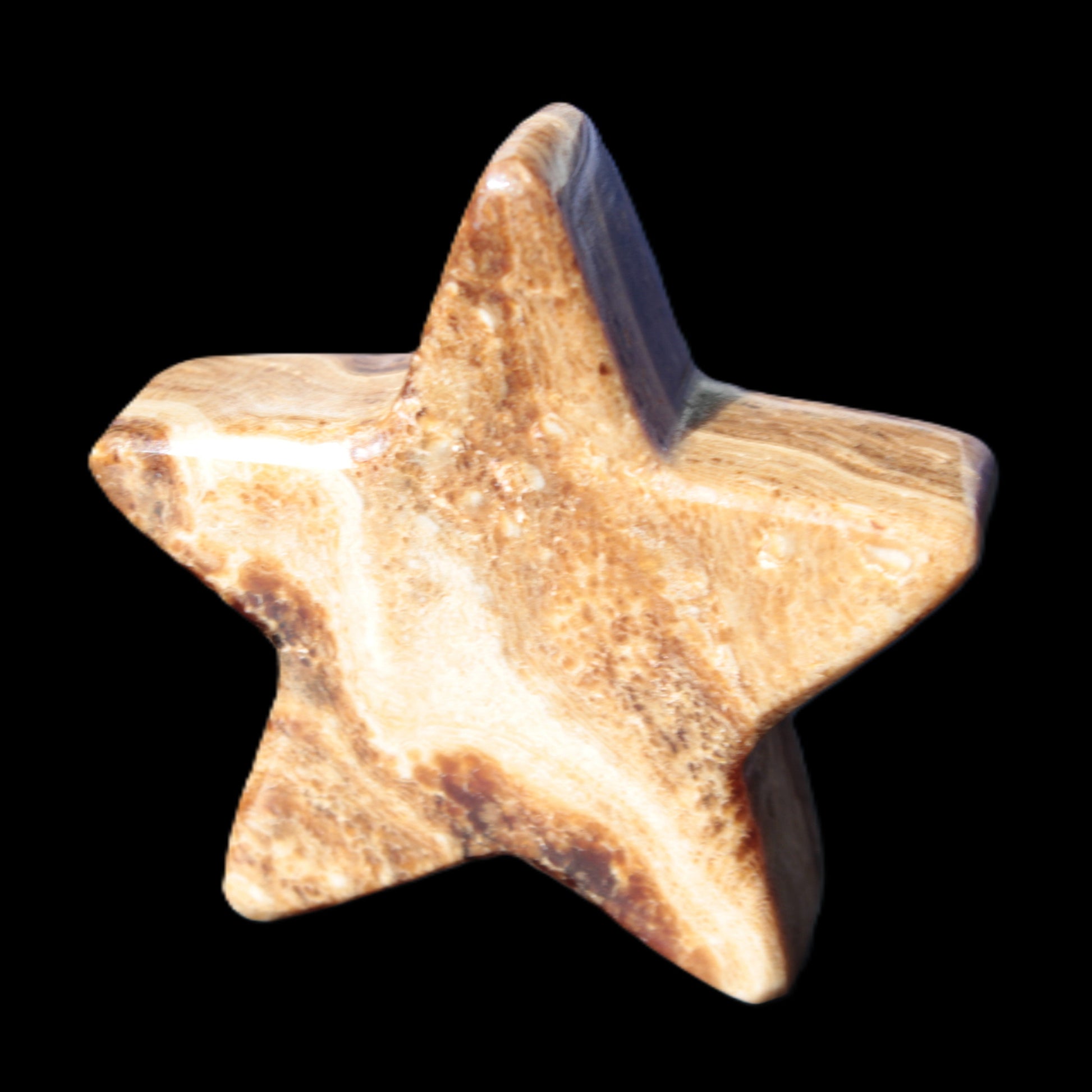 Chocolate Calcite Star 65*18mm 107.2g Rocks and Things Store