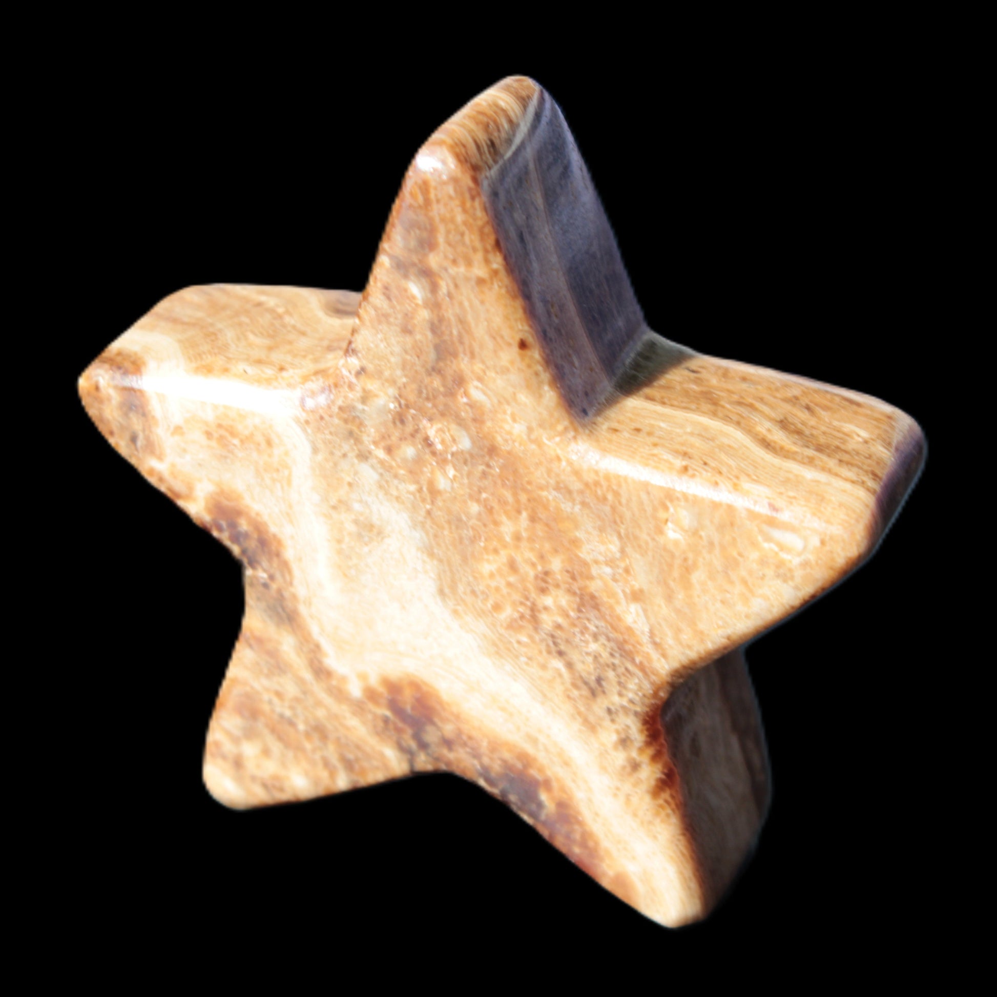 Chocolate Calcite Star 65*18mm 107.2g Rocks and Things Store