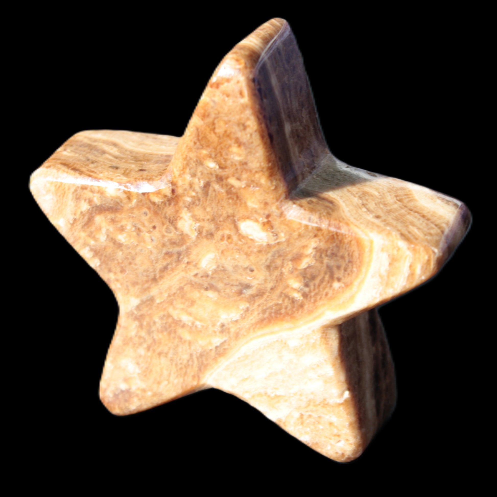 Chocolate Calcite Star 65*18mm 107.2g Rocks and Things Store