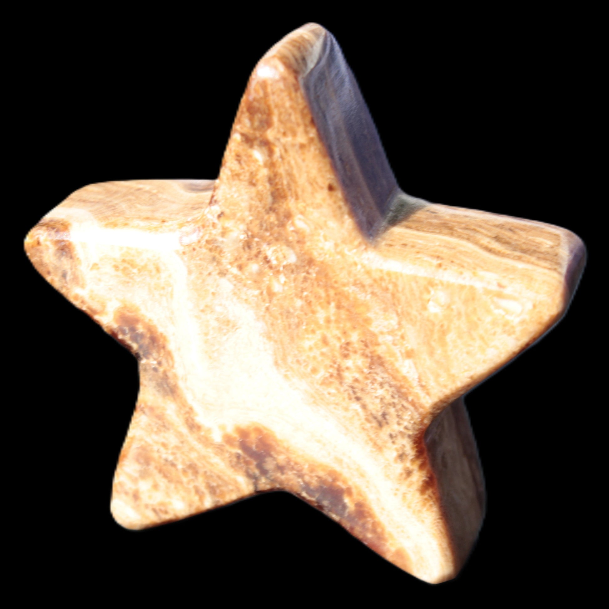Chocolate Calcite Star 65*18mm 107.2g Rocks and Things Store