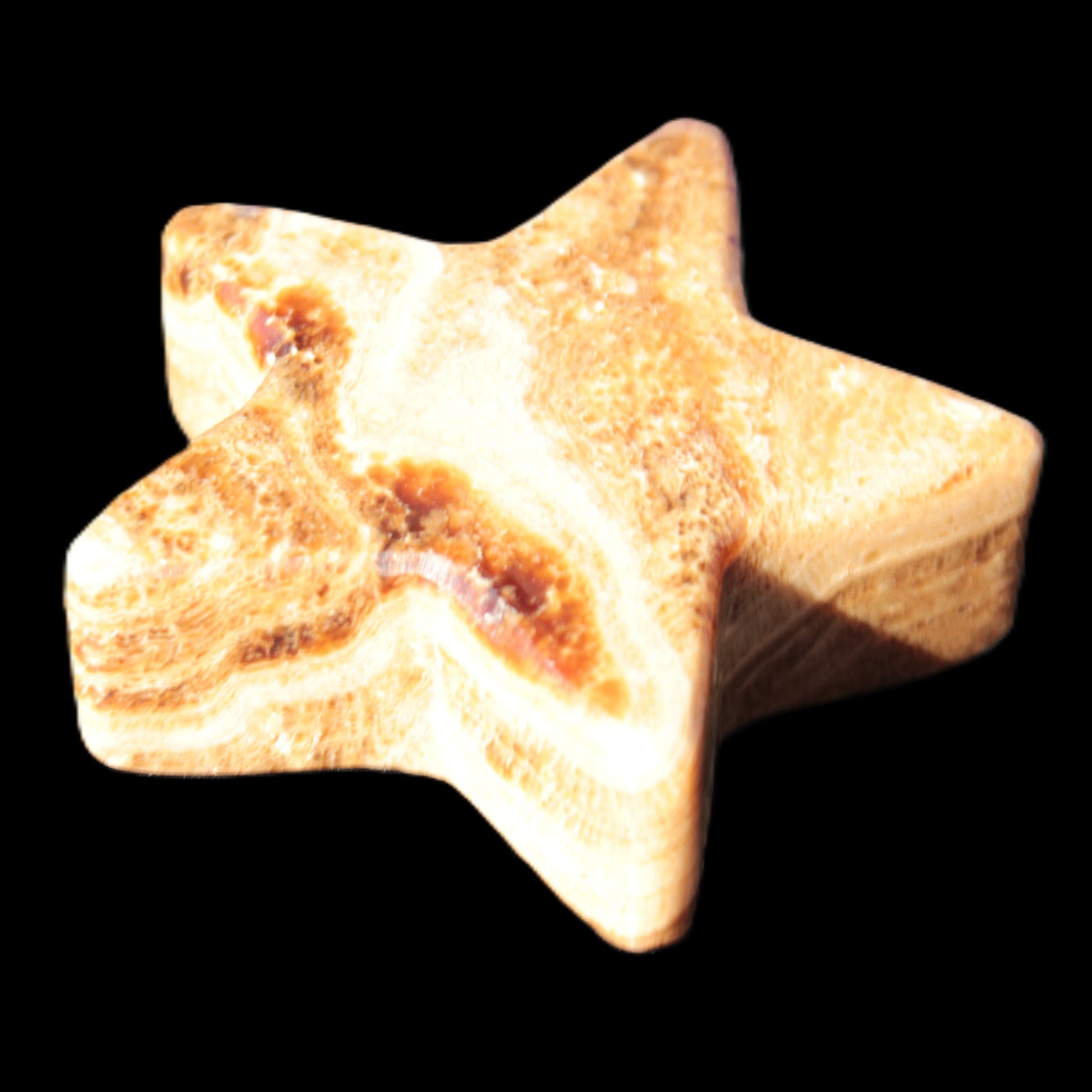 Chocolate Calcite Star 65*18mm 107.2g Rocks and Things Store