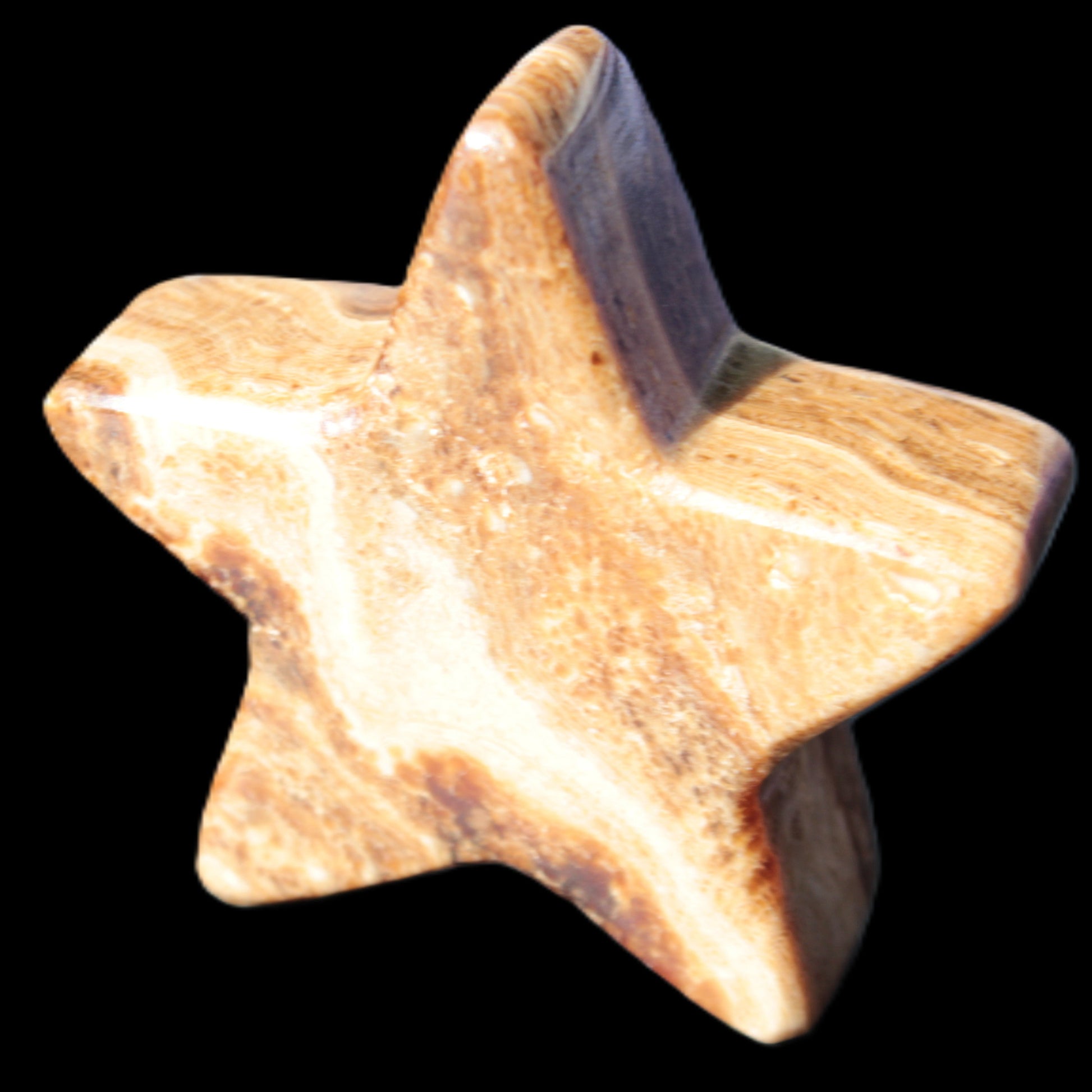 Chocolate Calcite Star 65*18mm 107.2g Rocks and Things Store