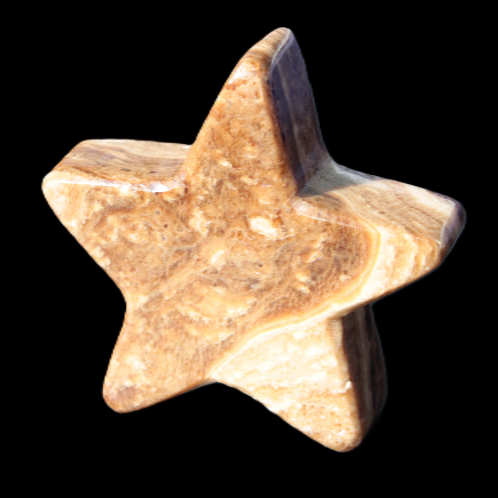 Chocolate Calcite Star 65*18mm 107.2g Rocks and Things Store