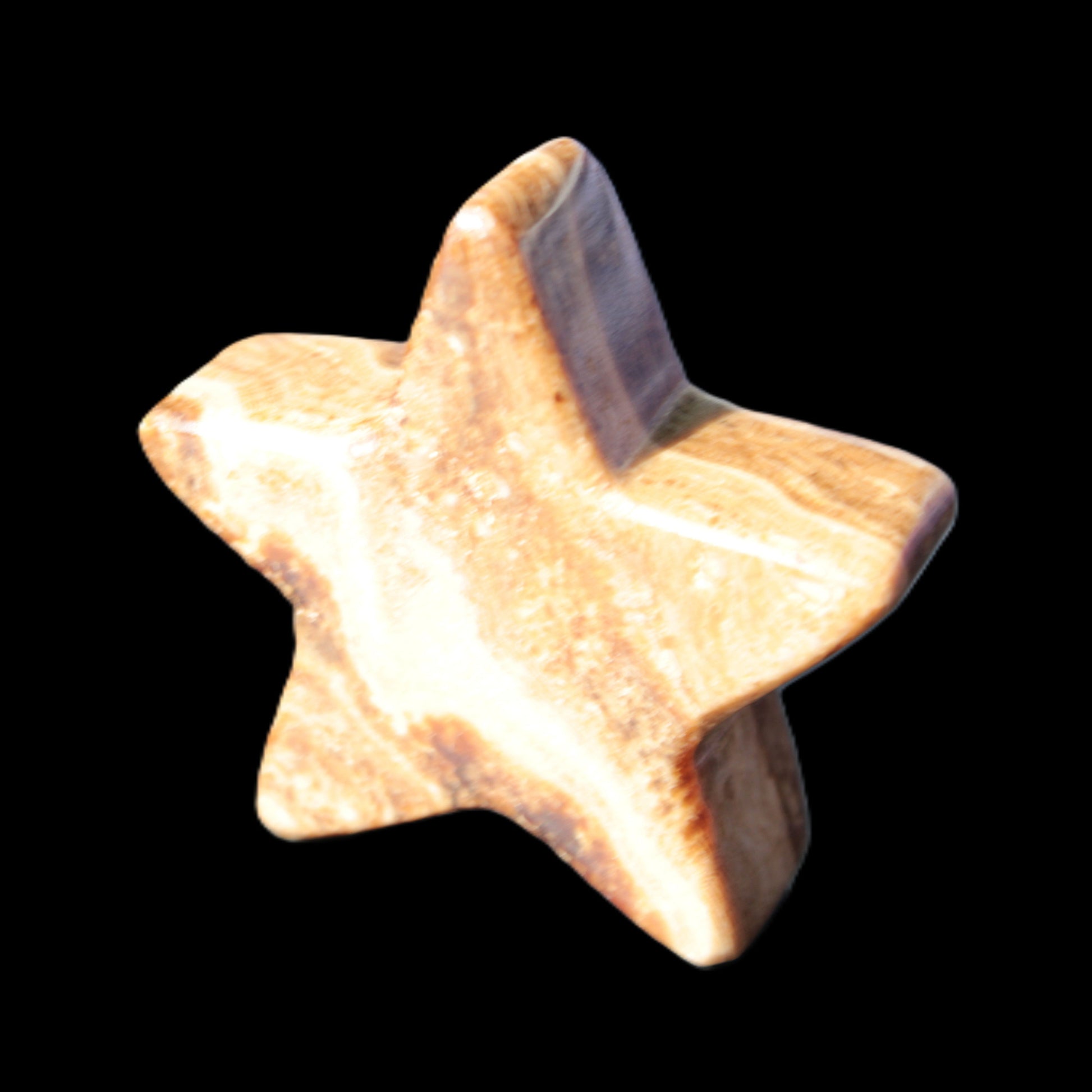 Chocolate Calcite Star 65*18mm 107.2g Rocks and Things Store