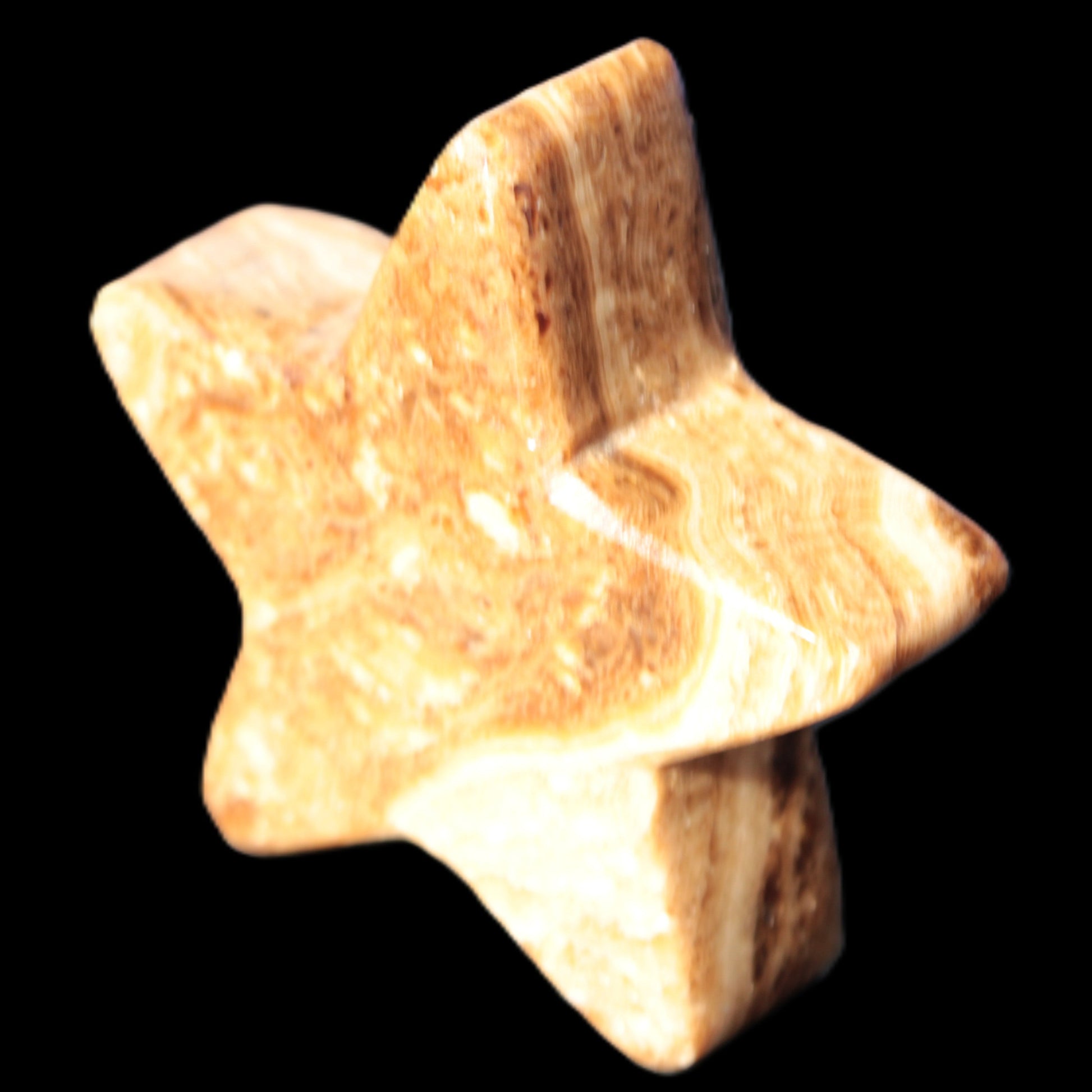 Chocolate Calcite Star 65*18mm 107.2g Rocks and Things Store