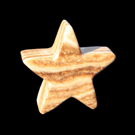 Chocolate Calcite Star 66*22mm 120g Rocks and Things Store