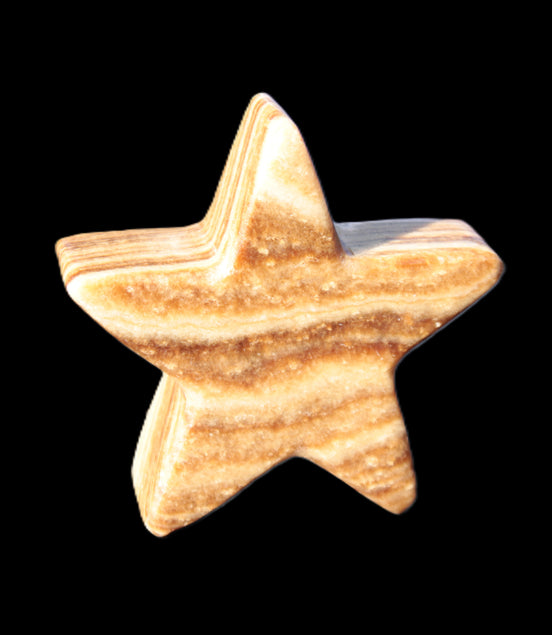 Chocolate Calcite Star 66*22mm 120g Rocks and Things Store