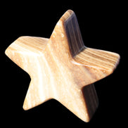 Chocolate Calcite Star 66*22mm 120g Rocks and Things Store