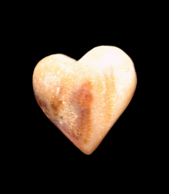 Chocolate Calcite heart 35*35mm 22g Rocks and Things Store