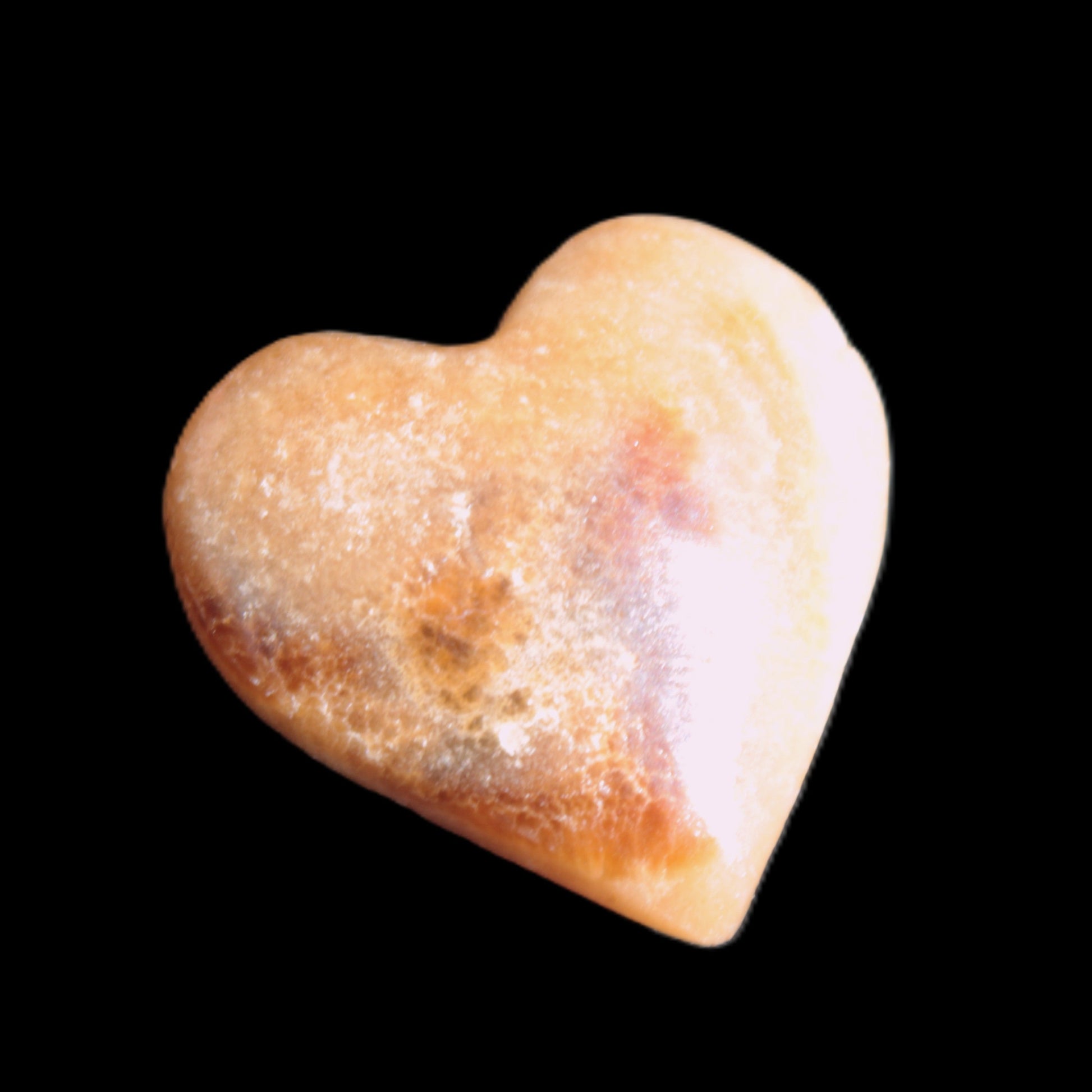 Chocolate Calcite heart 35*35mm 22g Rocks and Things Store