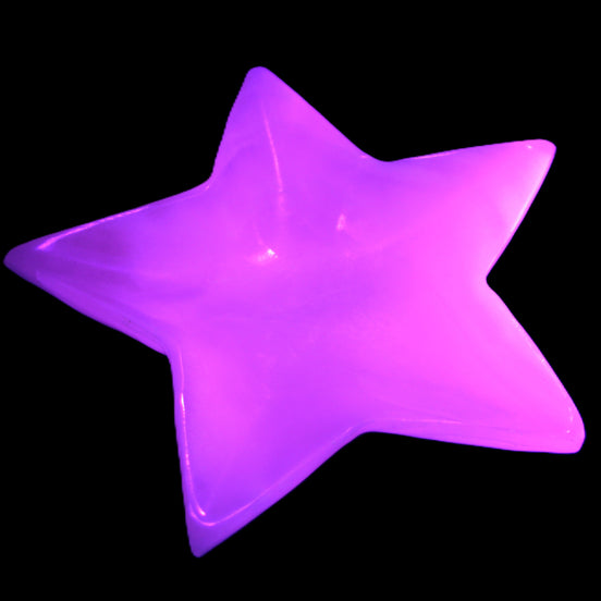 Mangano Calcite star 108*18mm 162.8g in sunlight - Rocks and Things Store