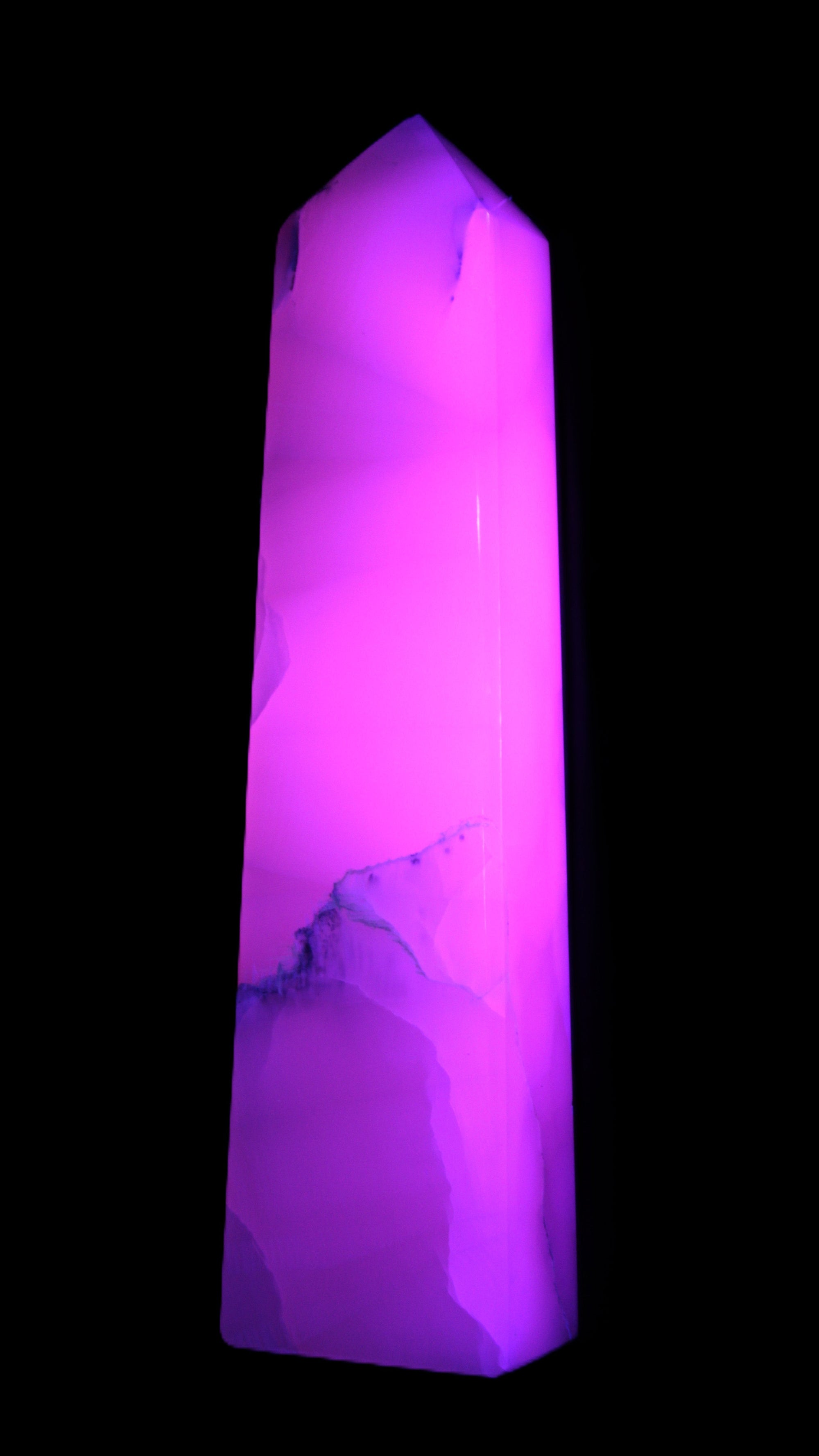 Mangano Calcite obelisk 257*88*64mm 1331g Rocks and Things