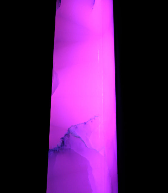 Mangano Calcite obelisk 257*88*64mm 1331g Rocks and Things