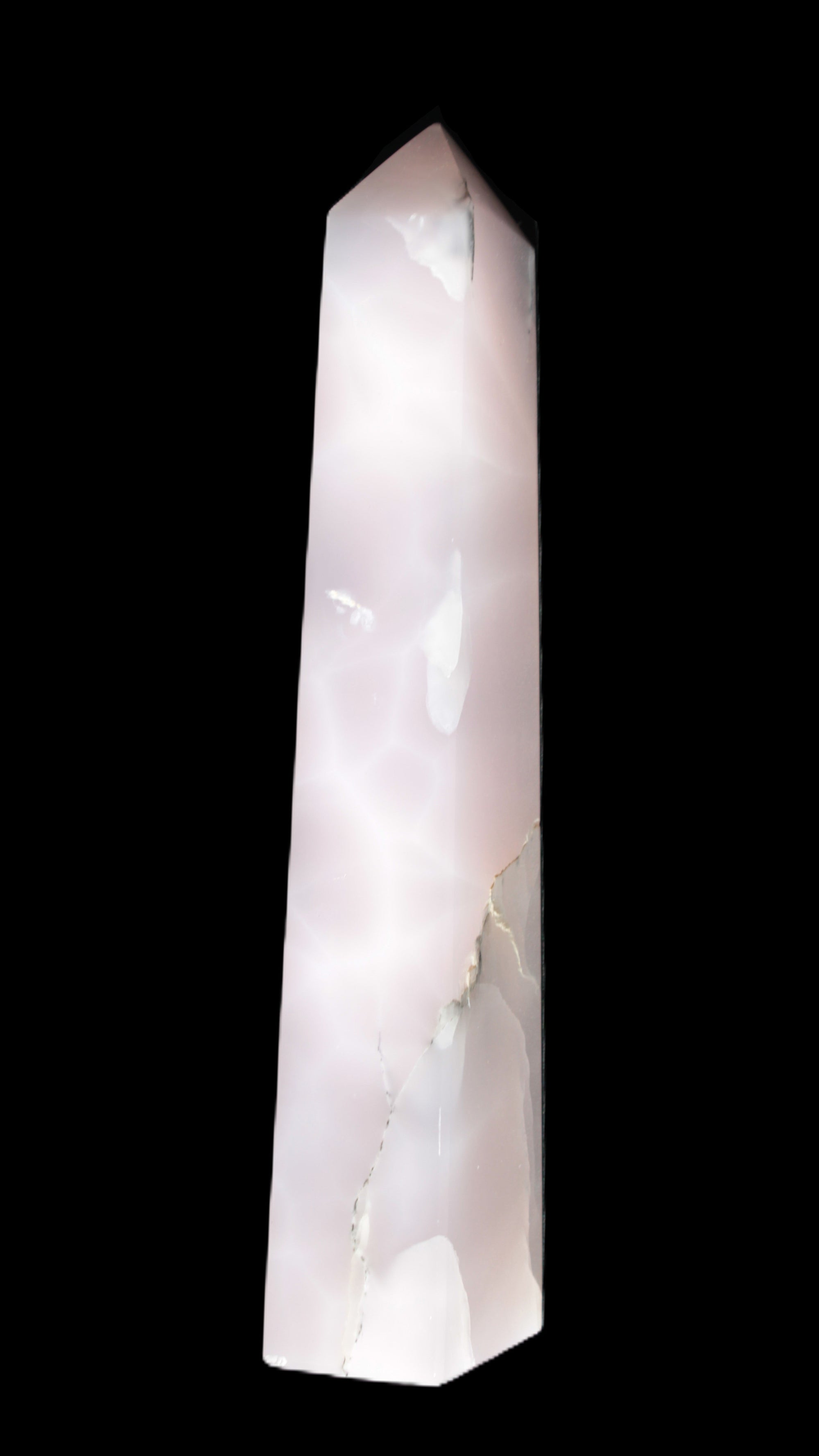 Mangano Calcite obelisk 257*88*64mm 1331g Rocks and Things