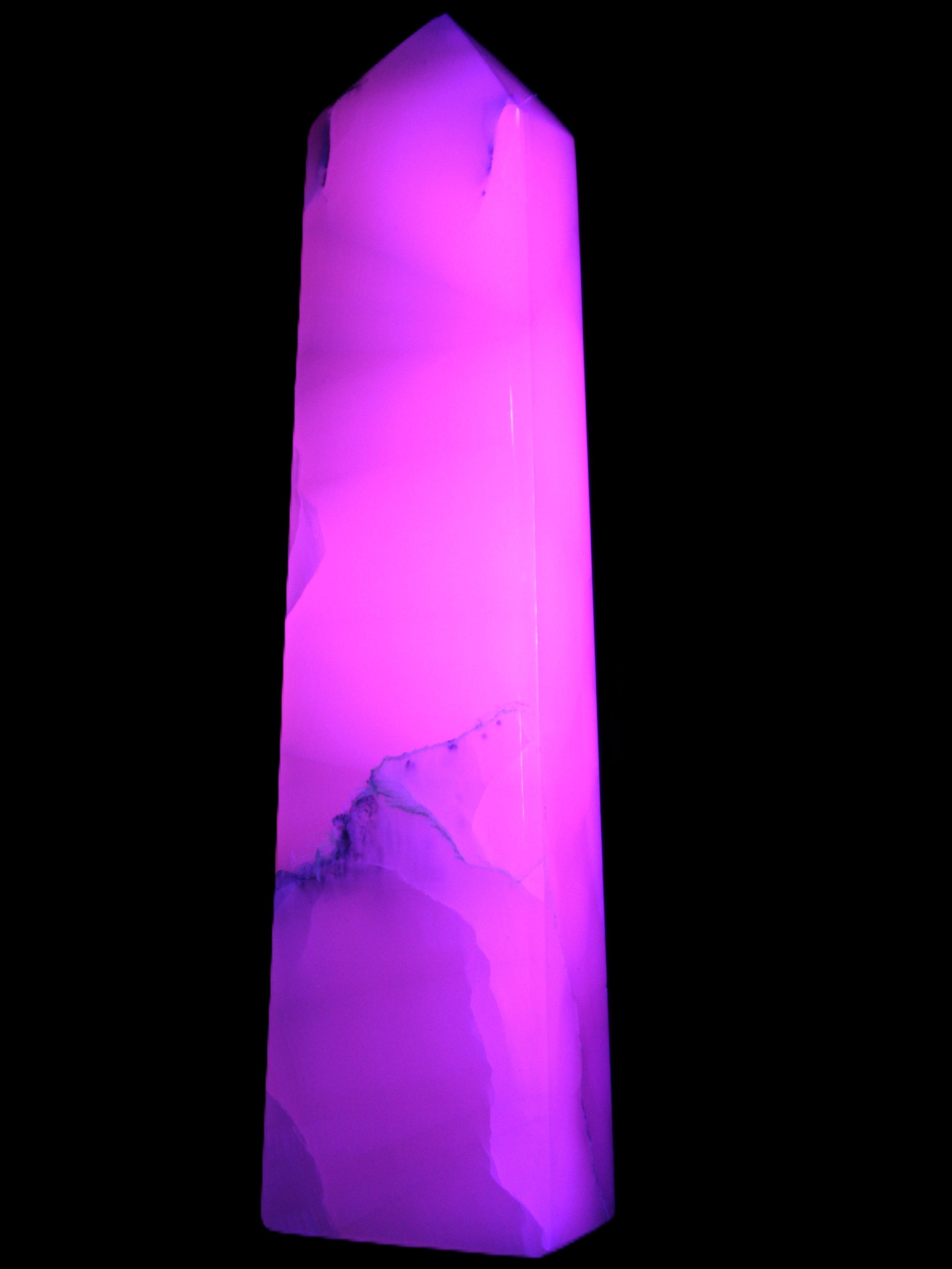 Mangano Calcite obelisk 257*88*64mm 1331g Rocks and Things