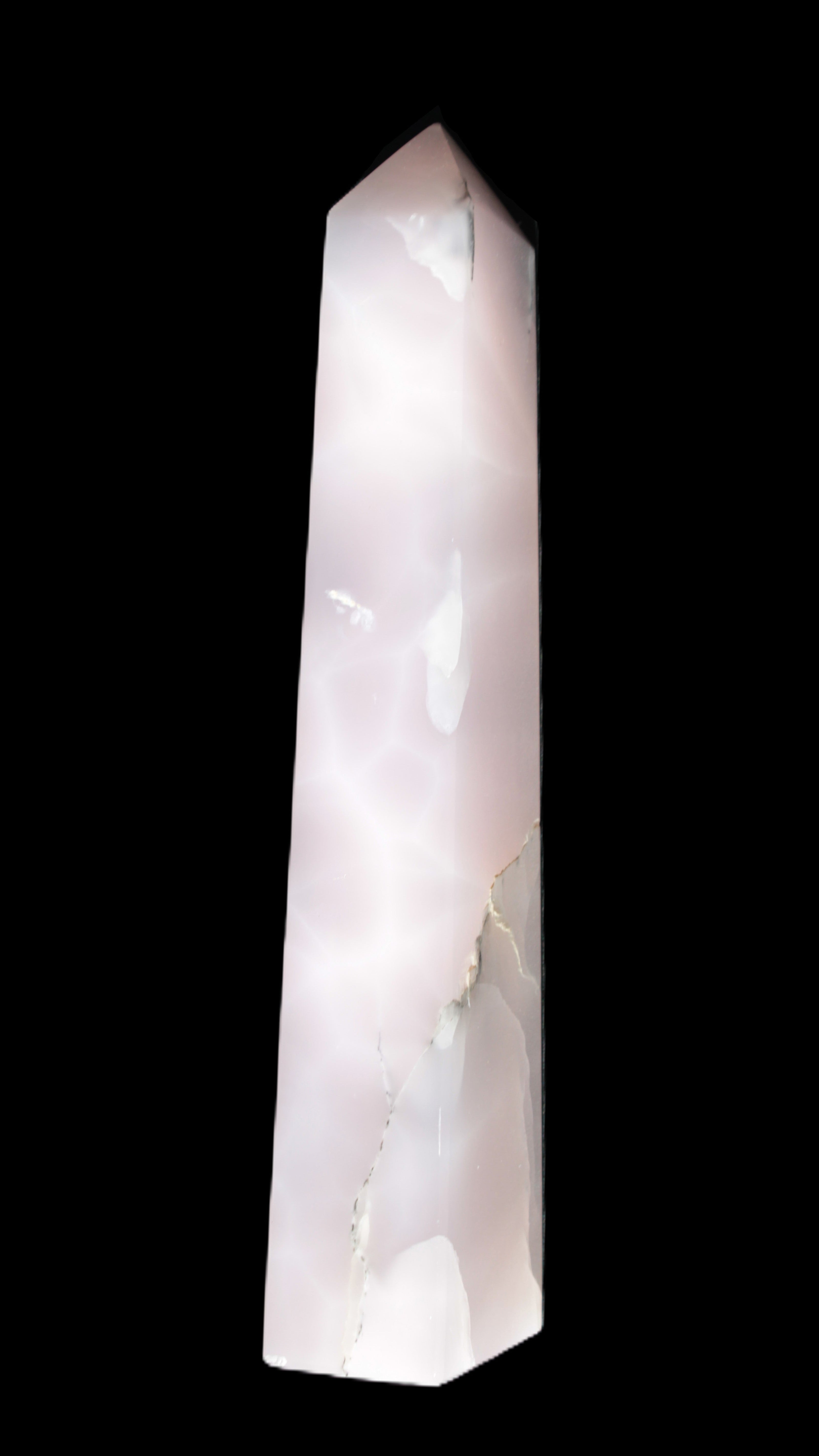 Mangano Calcite obelisk 257*88*64mm 1331g Rocks and Things