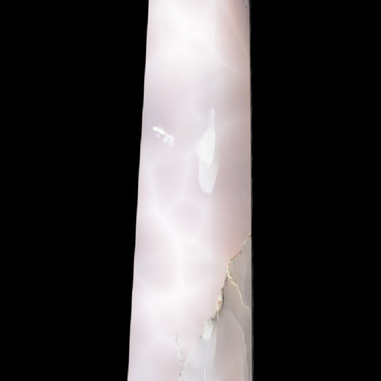 Mangano Calcite obelisk 257*88*64mm 1331g in sunlight - Rocks and Things Store