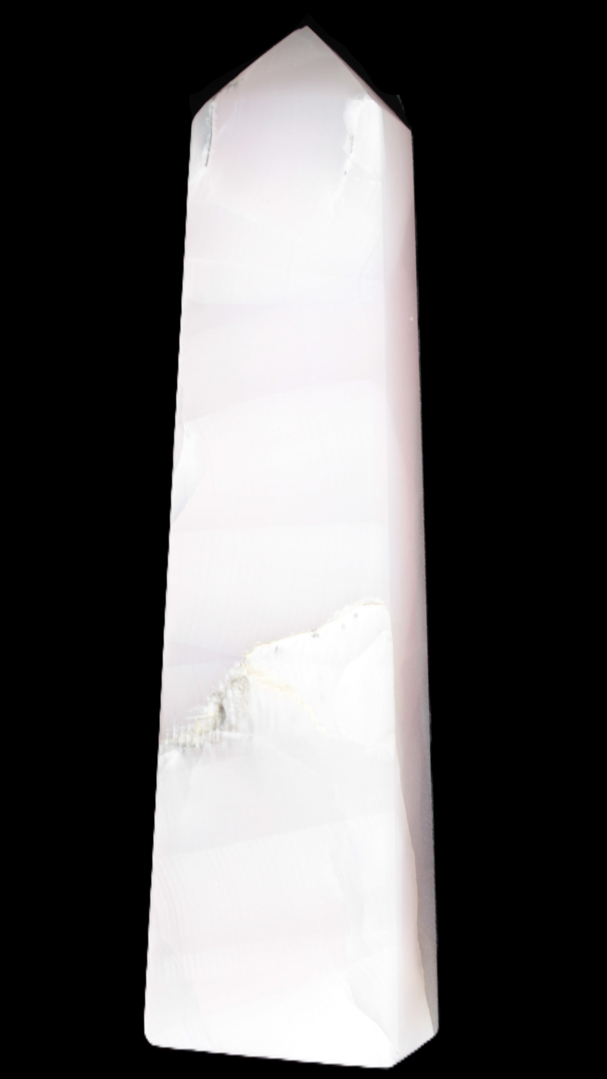 Mangano Calcite obelisk 257*88*64mm 1331g Rocks and Things