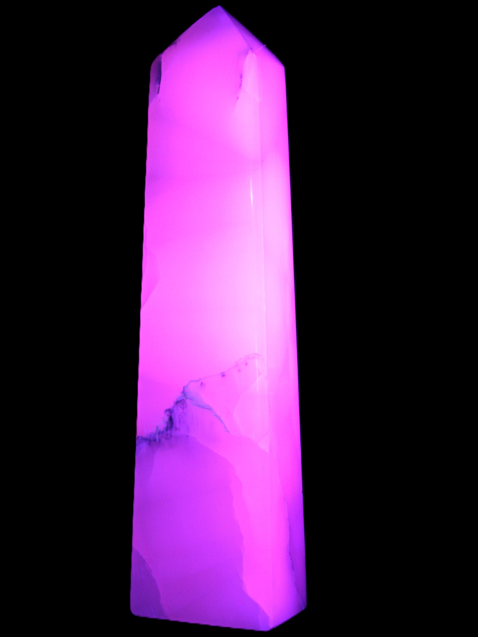 Mangano Calcite obelisk 257*88*64mm 1331g Rocks and Things