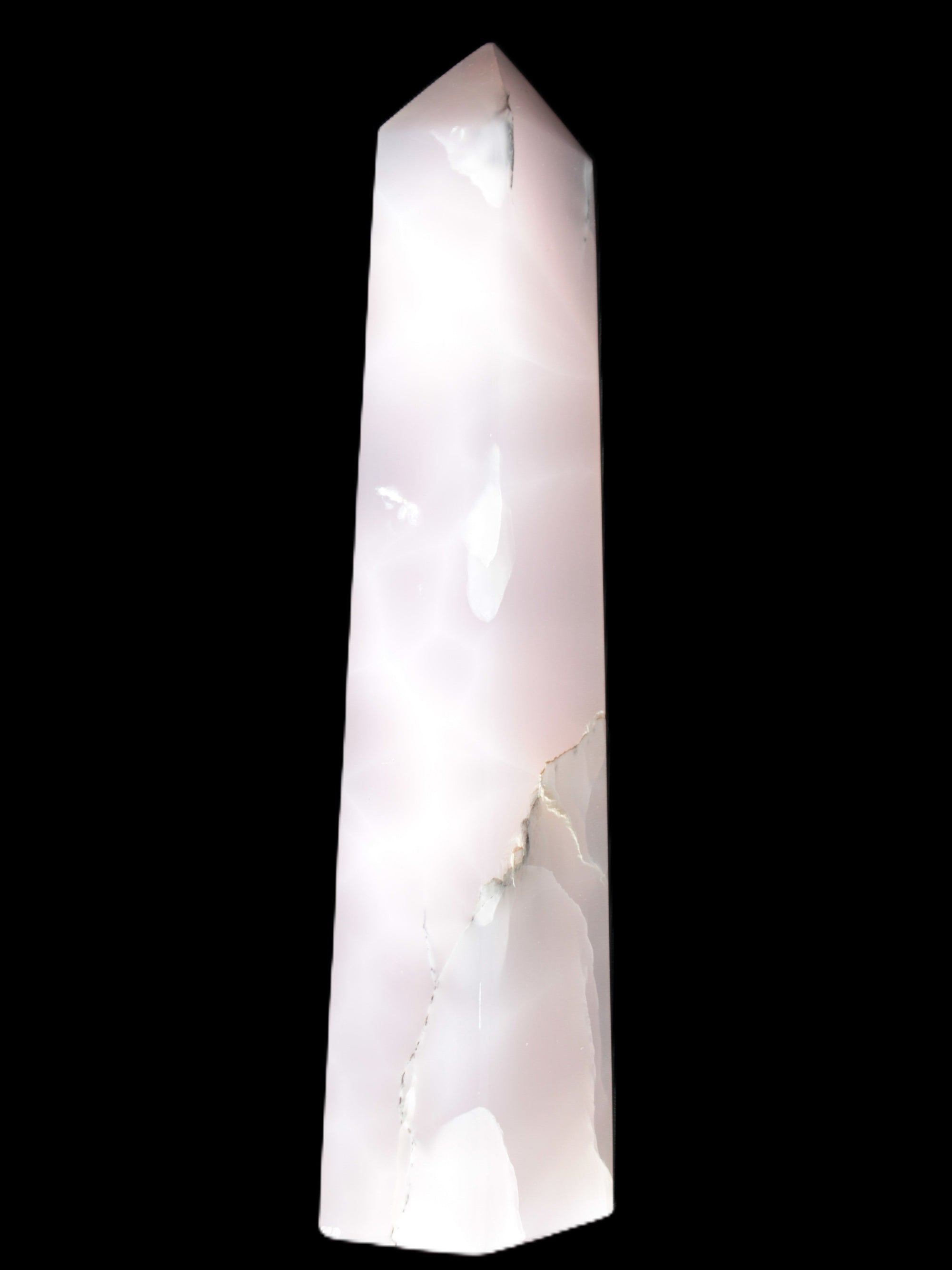 Mangano Calcite obelisk 257*88*64mm 1331g Rocks and Things