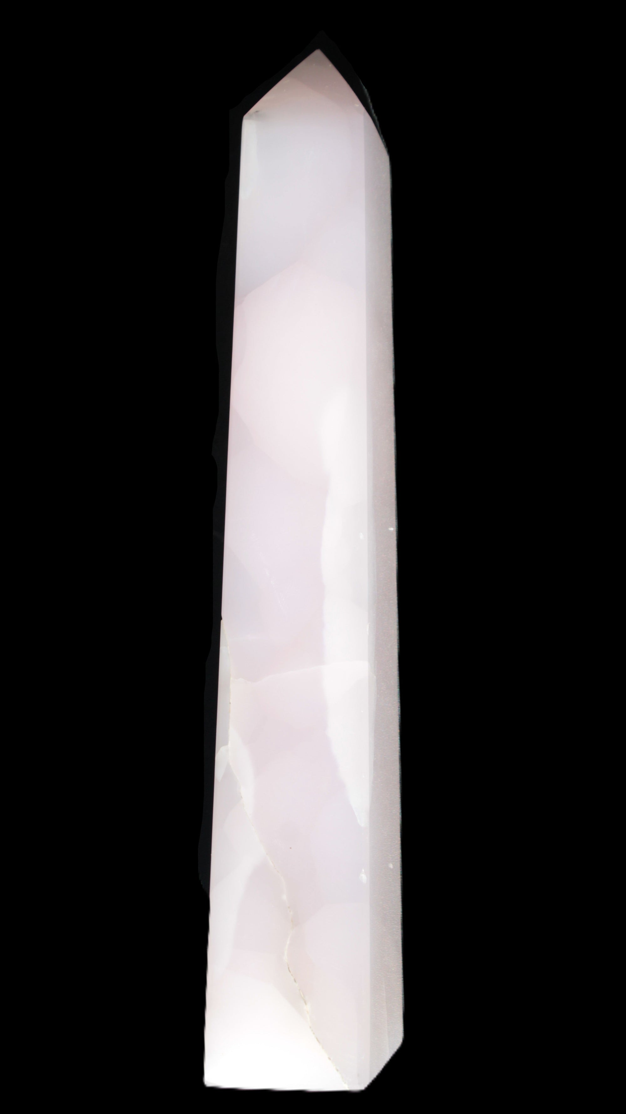 Mangano Calcite obelisk 257*88*64mm 1331g Rocks and Things