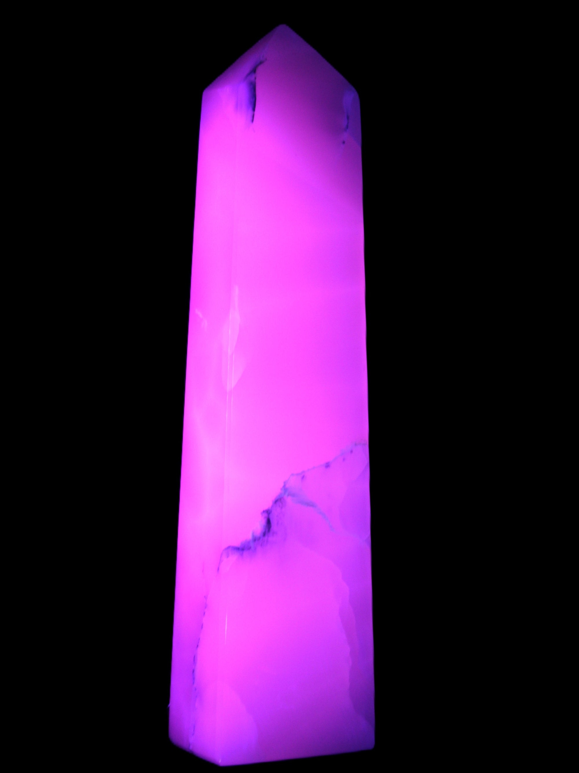 Mangano Calcite obelisk 257*88*64mm 1331g Rocks and Things