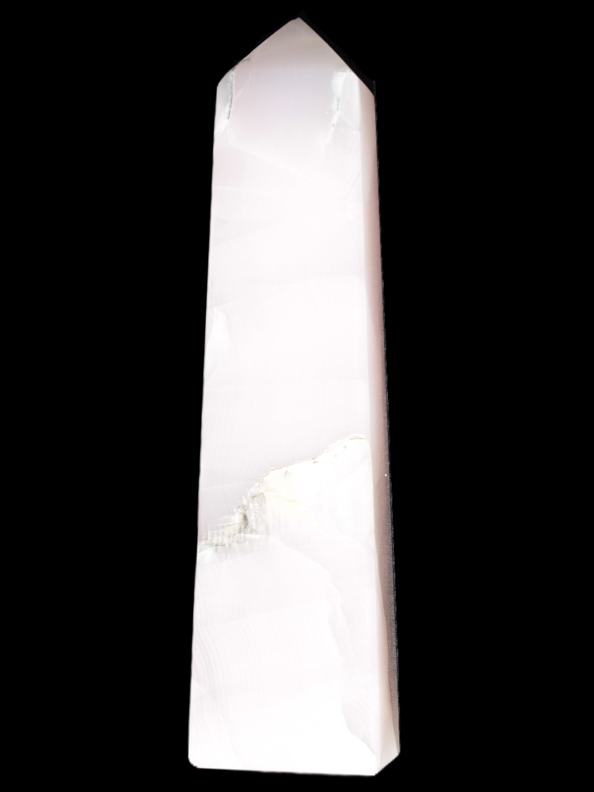Mangano Calcite obelisk 257*88*64mm 1331g Rocks and Things