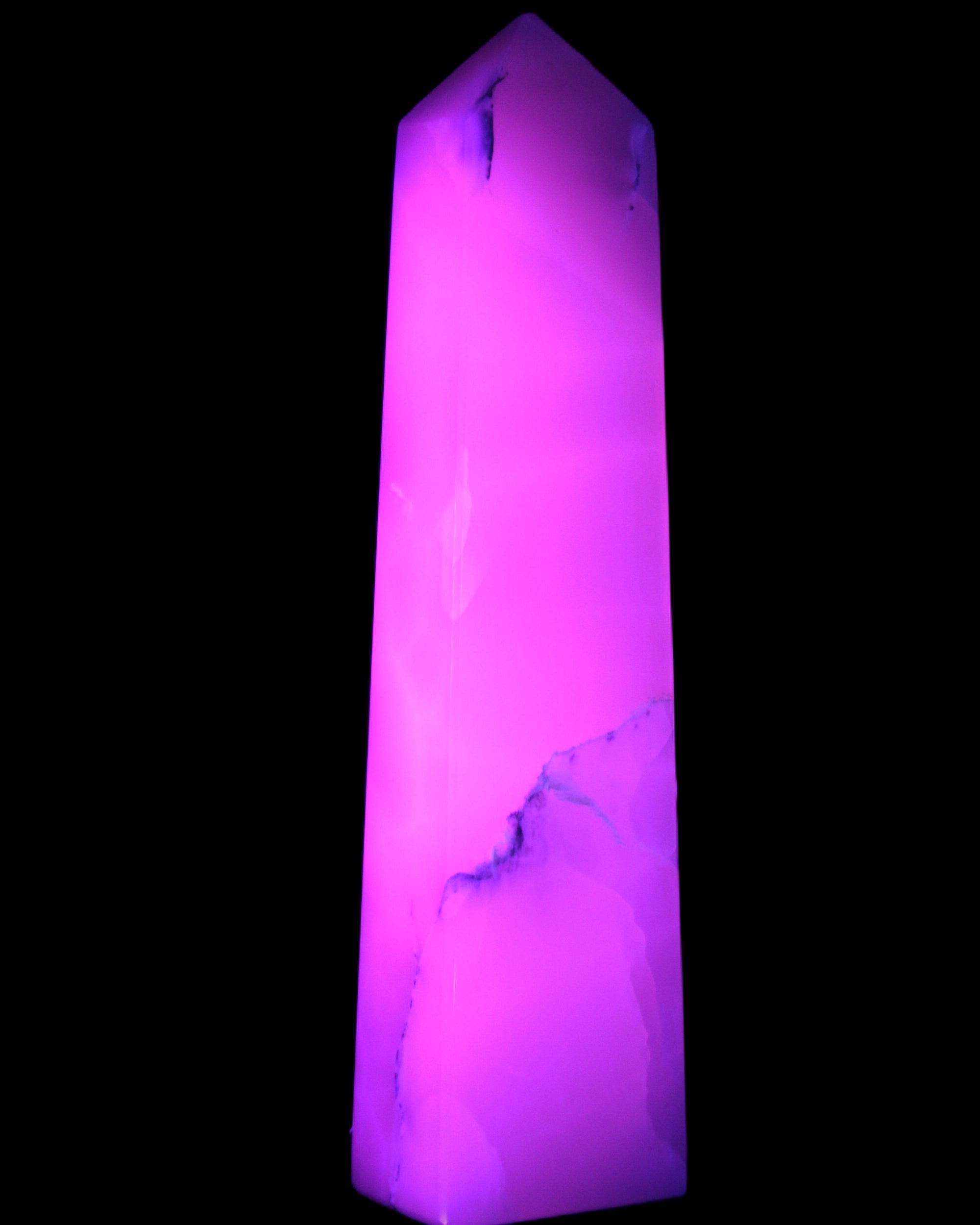 Mangano Calcite obelisk 257*88*64mm 1331g Rocks and Things