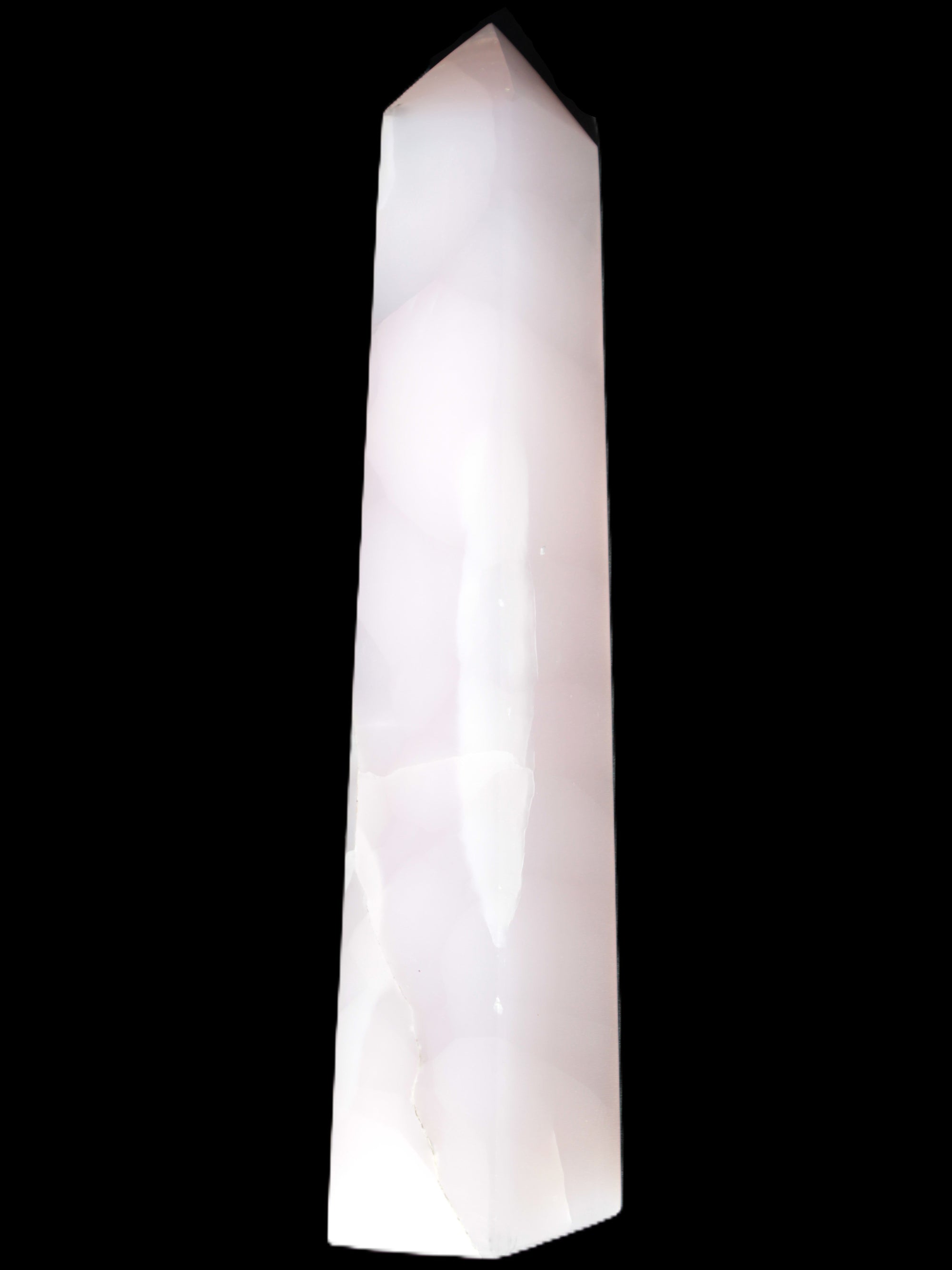 Mangano Calcite obelisk 257*88*64mm 1331g Rocks and Things