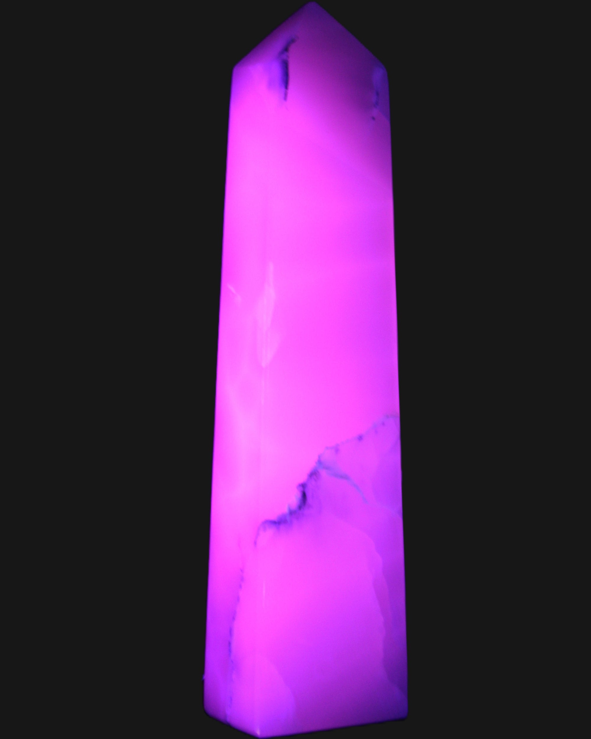 Mangano Calcite obelisk 257*88*64mm 1331g Rocks and Things
