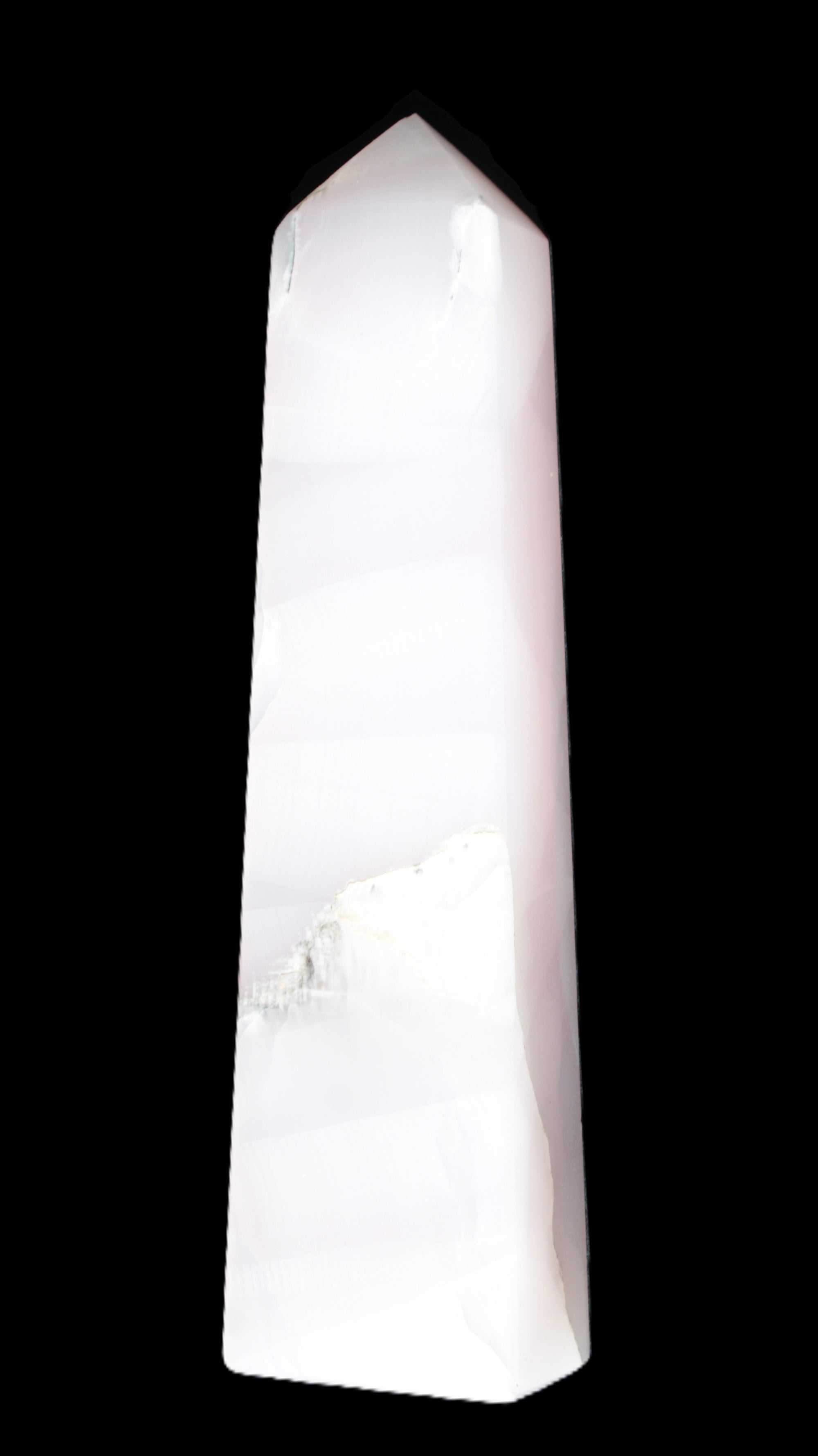 Mangano Calcite obelisk 257*88*64mm 1331g Rocks and Things