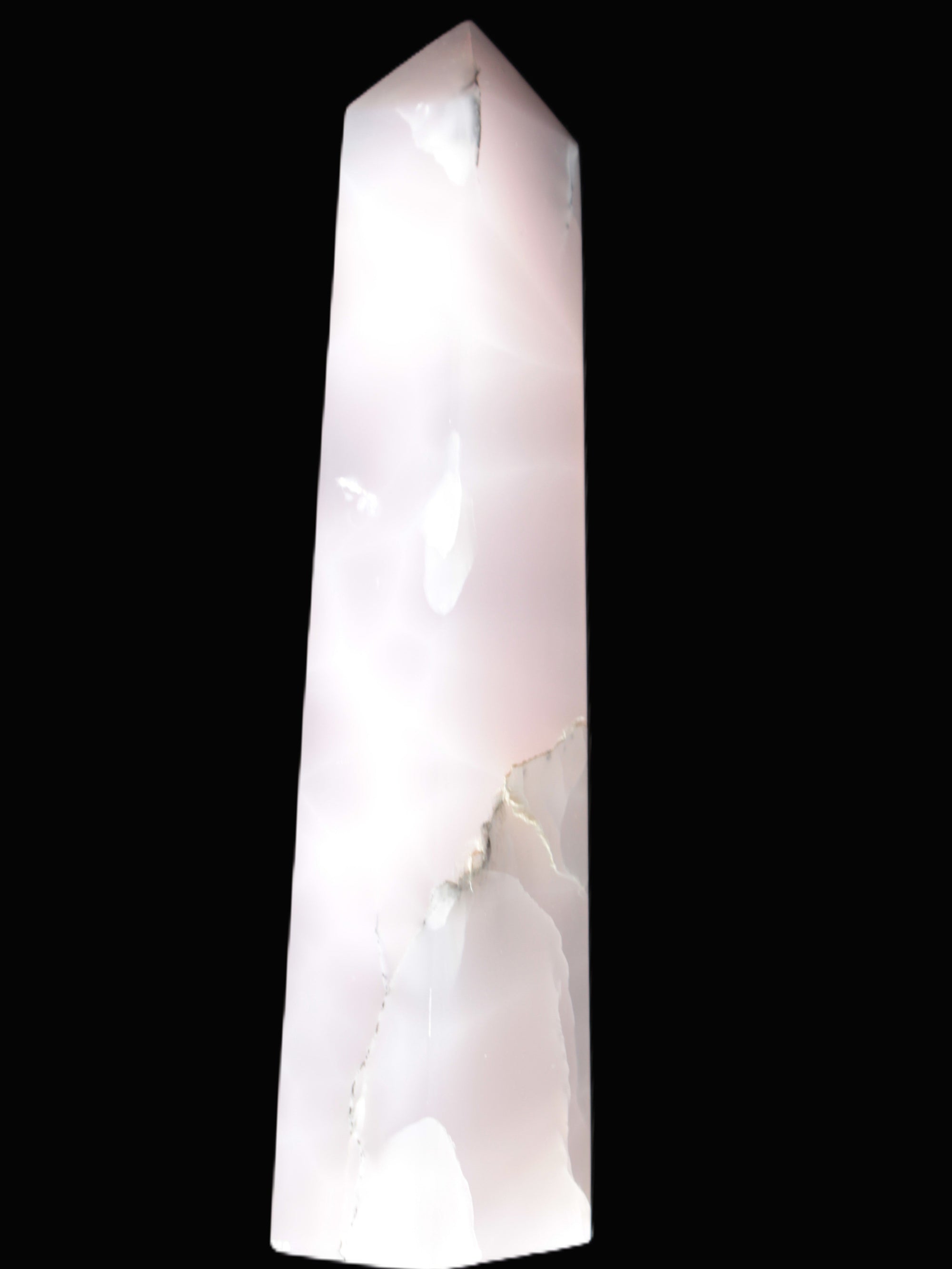 Mangano Calcite obelisk 257*88*64mm 1331g Rocks and Things